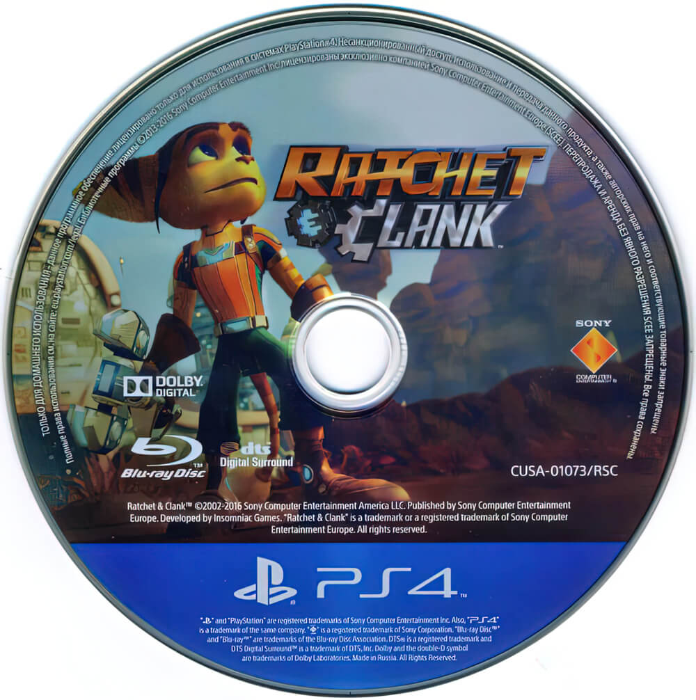 Лицензионный диск Ratchet and Clank Remake для PlayStation 4